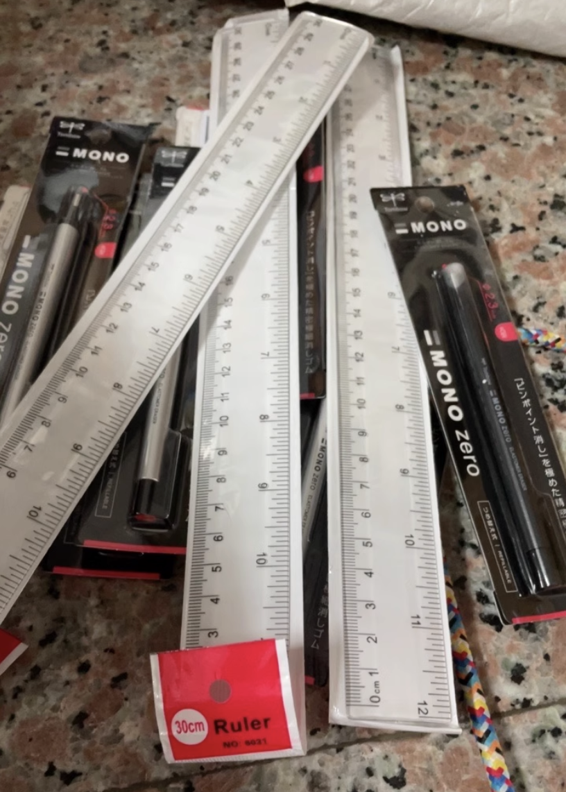 Imprinted Plastic Ruler-12" 4