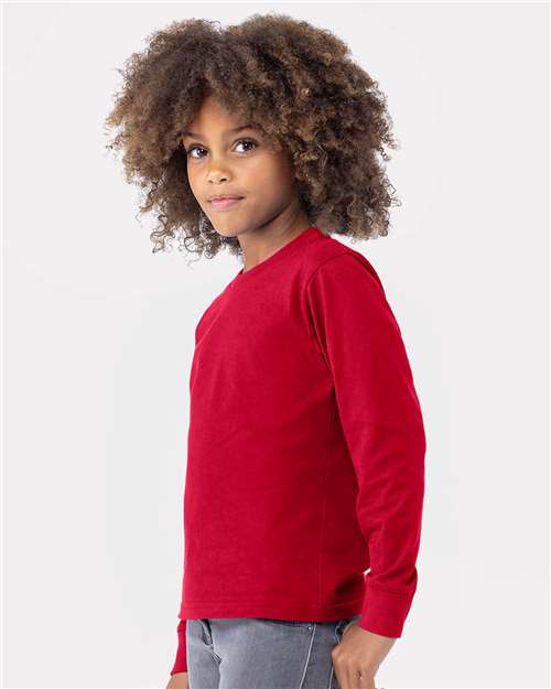 Youth Cotton Long Sleeve Tee - 3311 21