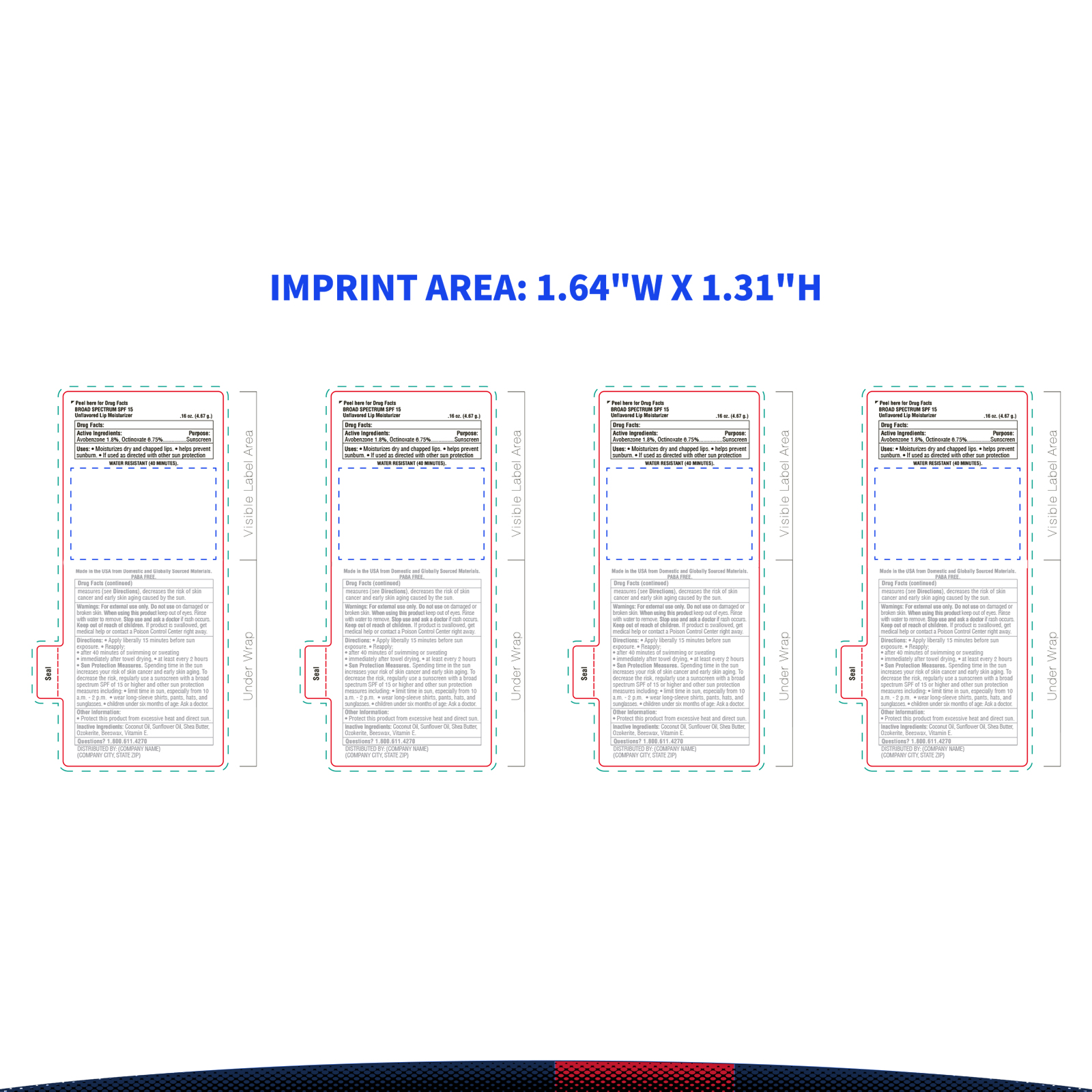 Kissel SPF 15 Lip Balm 4-Pack in Kraft Window Box 5