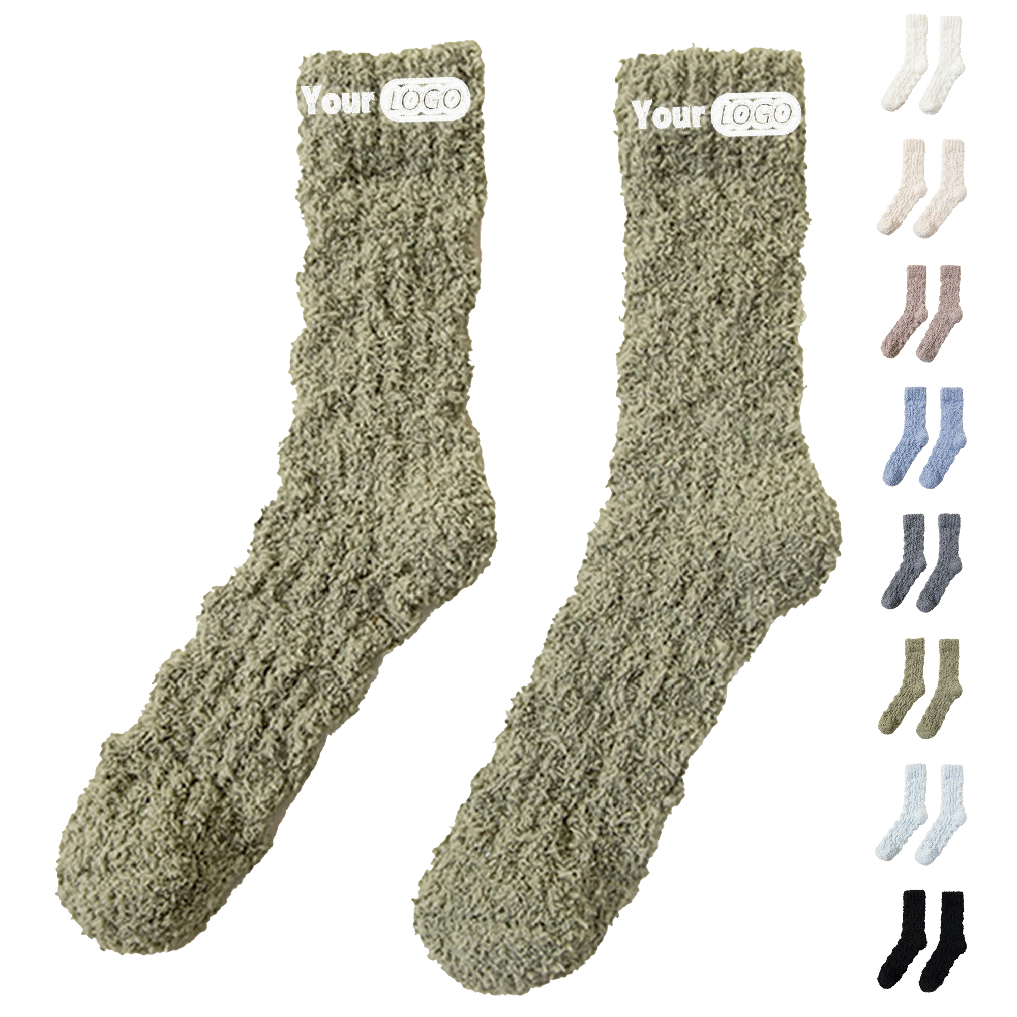 Coral Fleece Winter Sleeping Socks 6