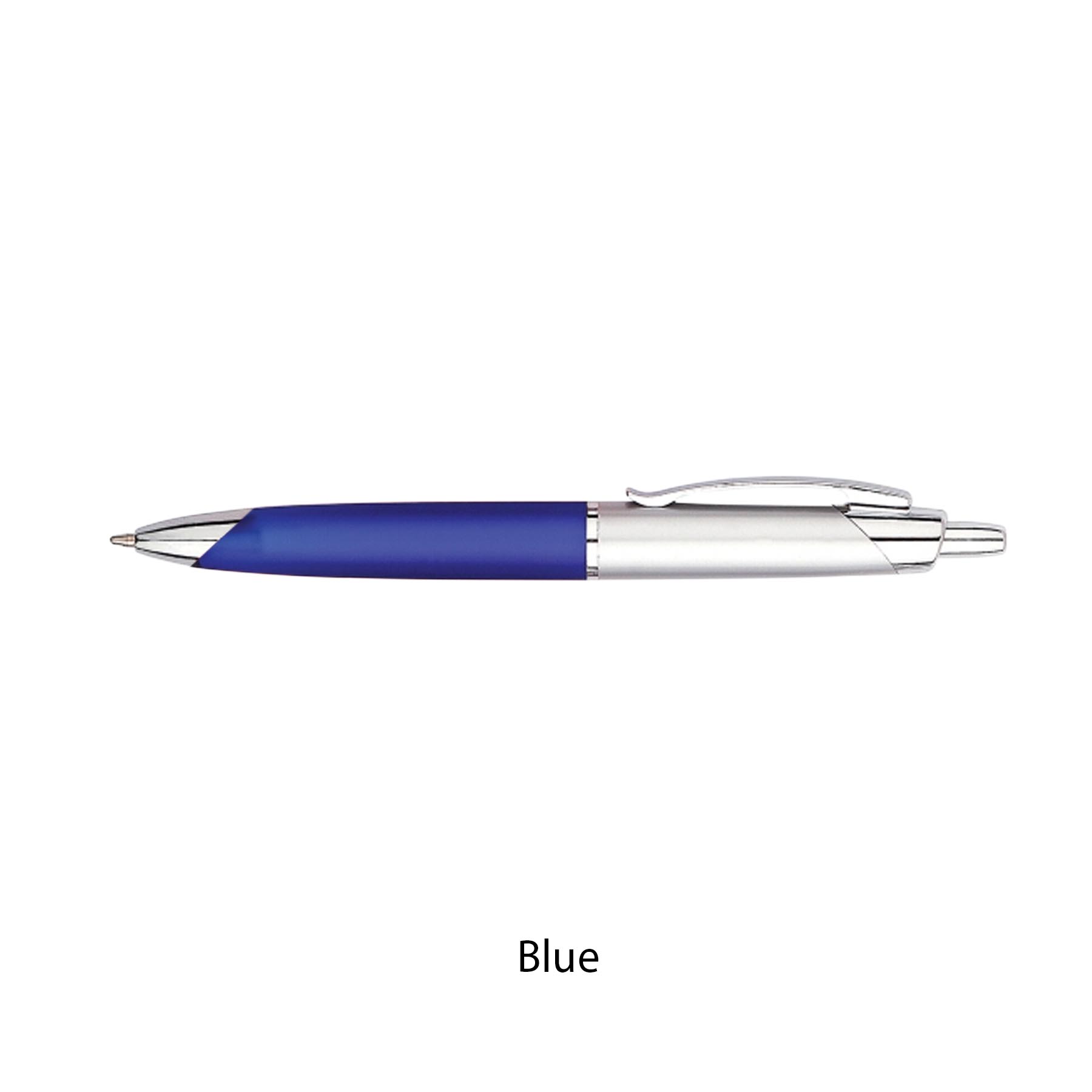 Half Tip Plastic Click Ballpoint Pen 6