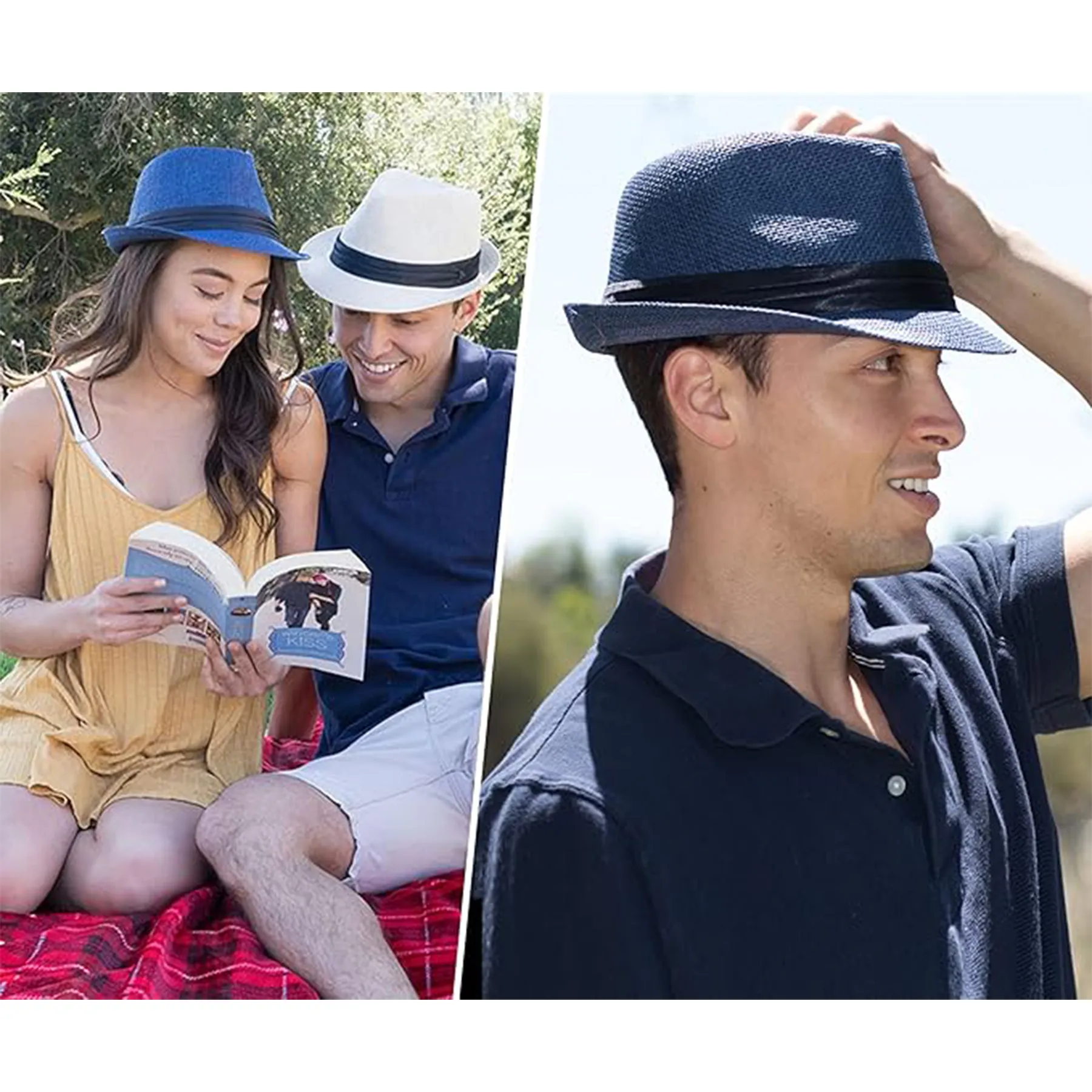 Classic Short Brim Straw Beach Hat 4