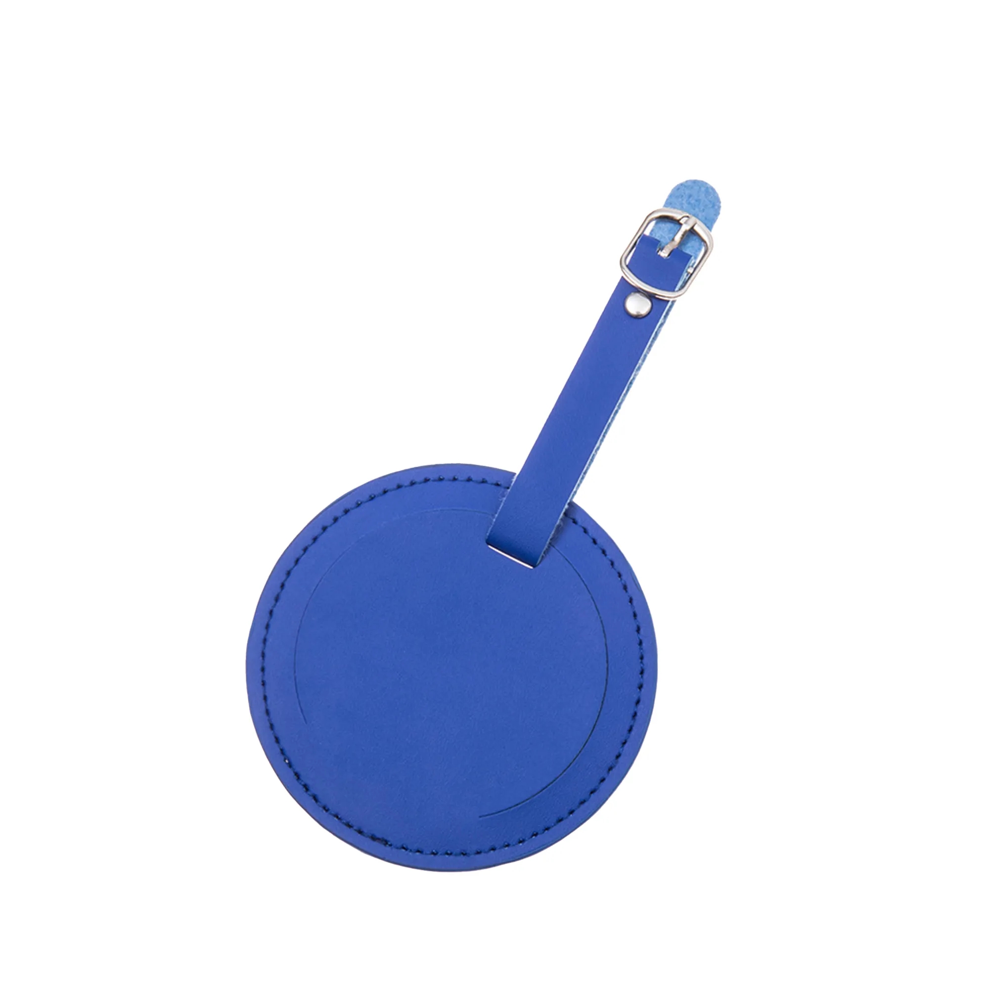 Round Leather Luggage Tag with Custom Logo 4