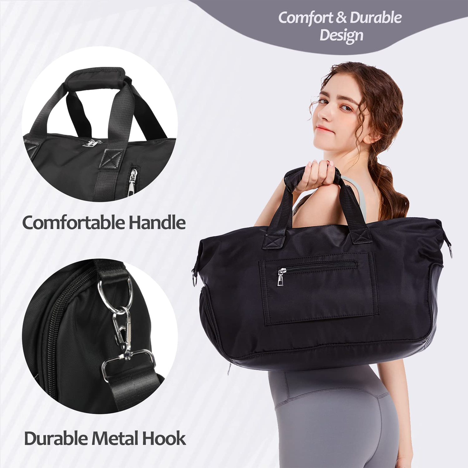 Travel Duffel Bag with Wet Pocket 4