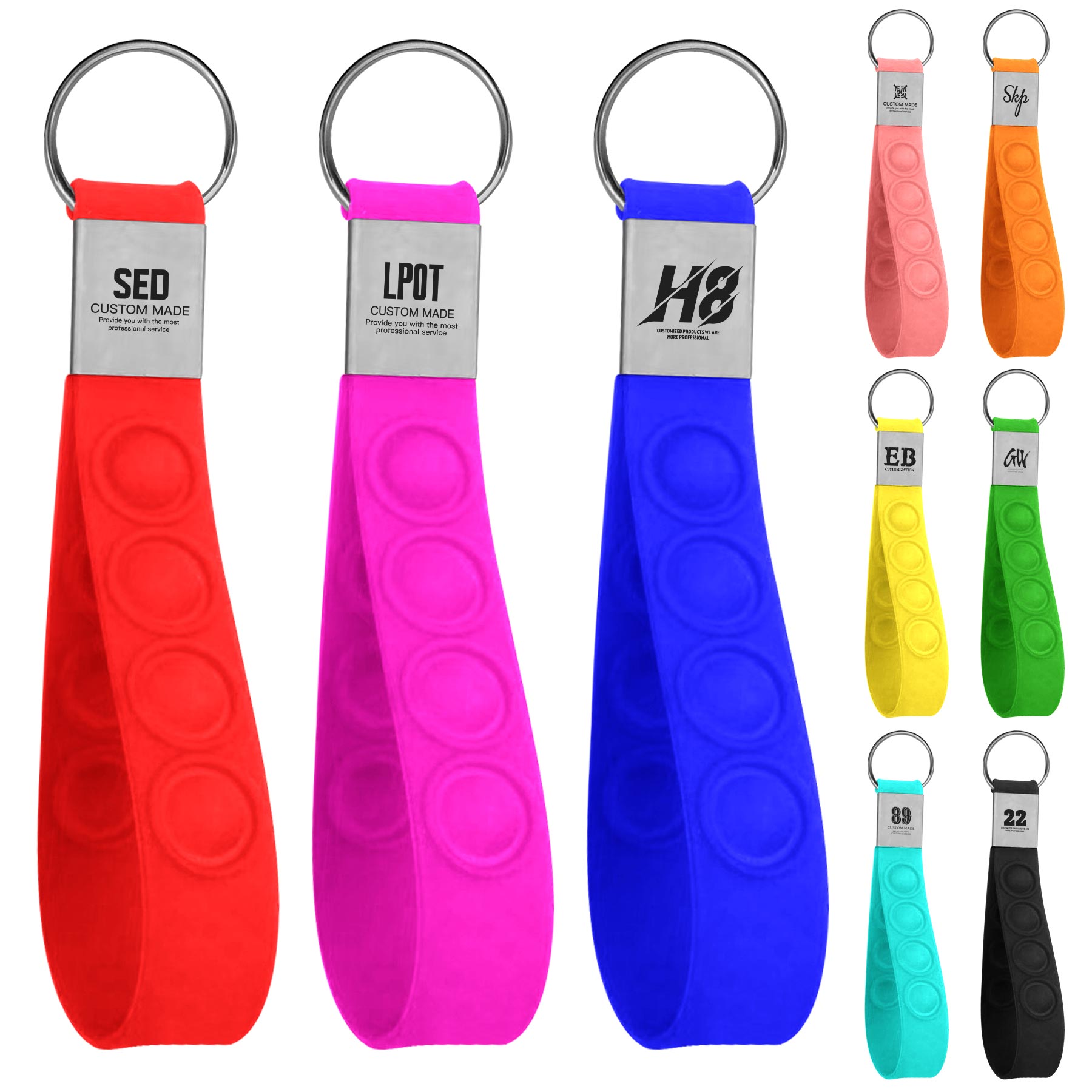 Push Pop Fidget Stress Reliever Keychain 1