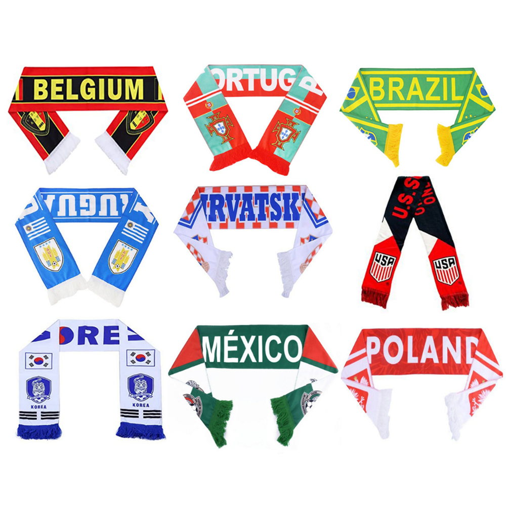Qatar World Cup Football Fan National Flag Scarf 5