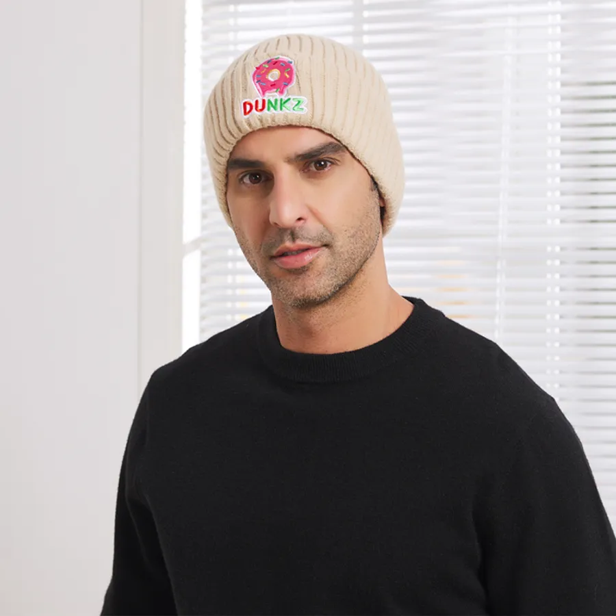 Sturdy Top High Wool Fiber Beanies, custom hat with logo imprint 21