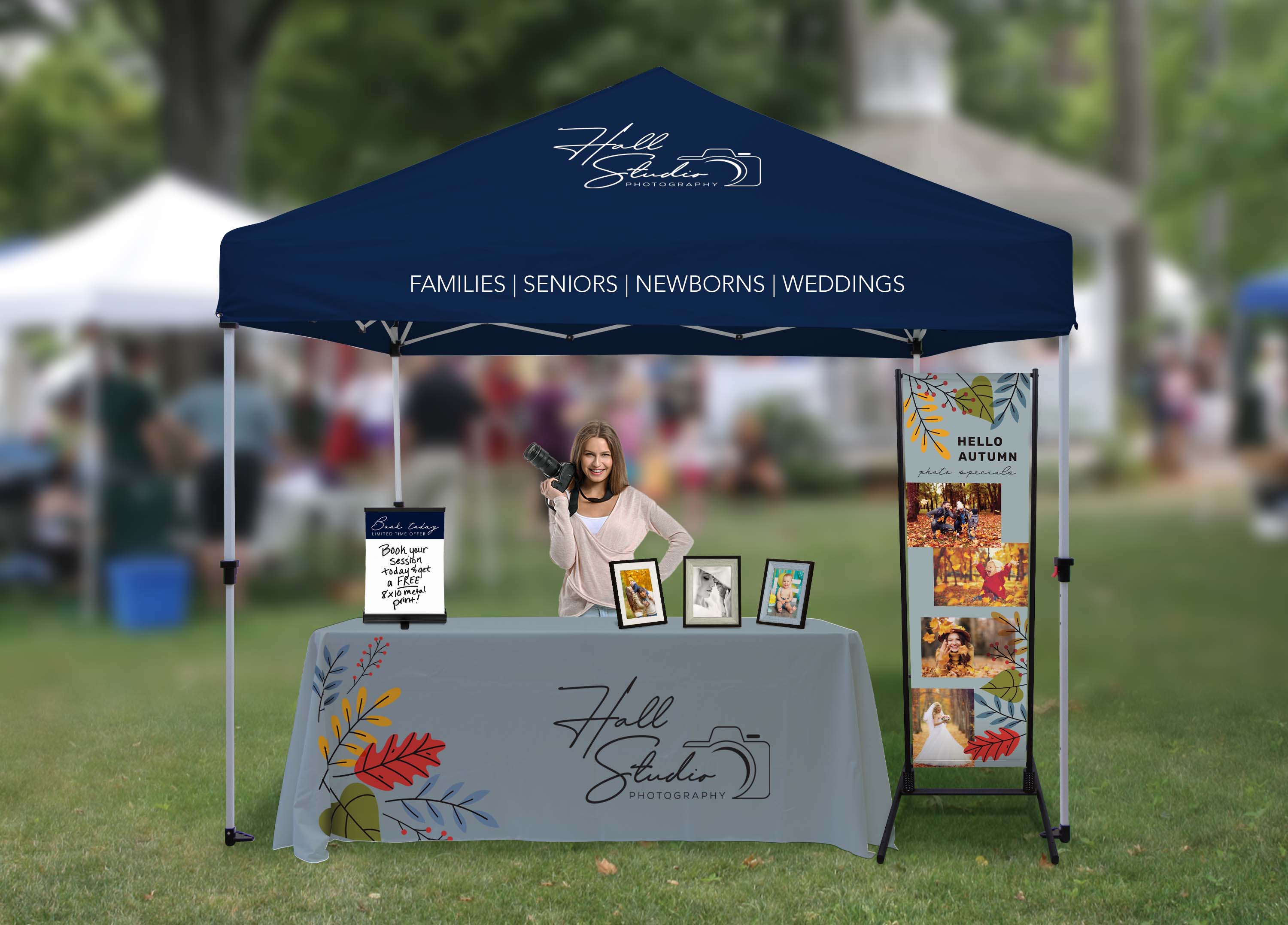 10' Omni Tent Kit (Full-Color Imprint, 2 Locations) 4