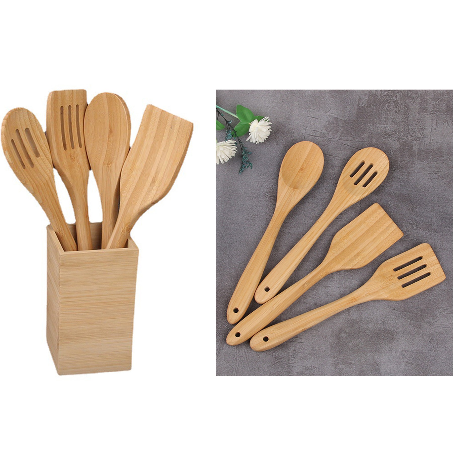 5 Pcs Wooden Kitchen Utensils 2