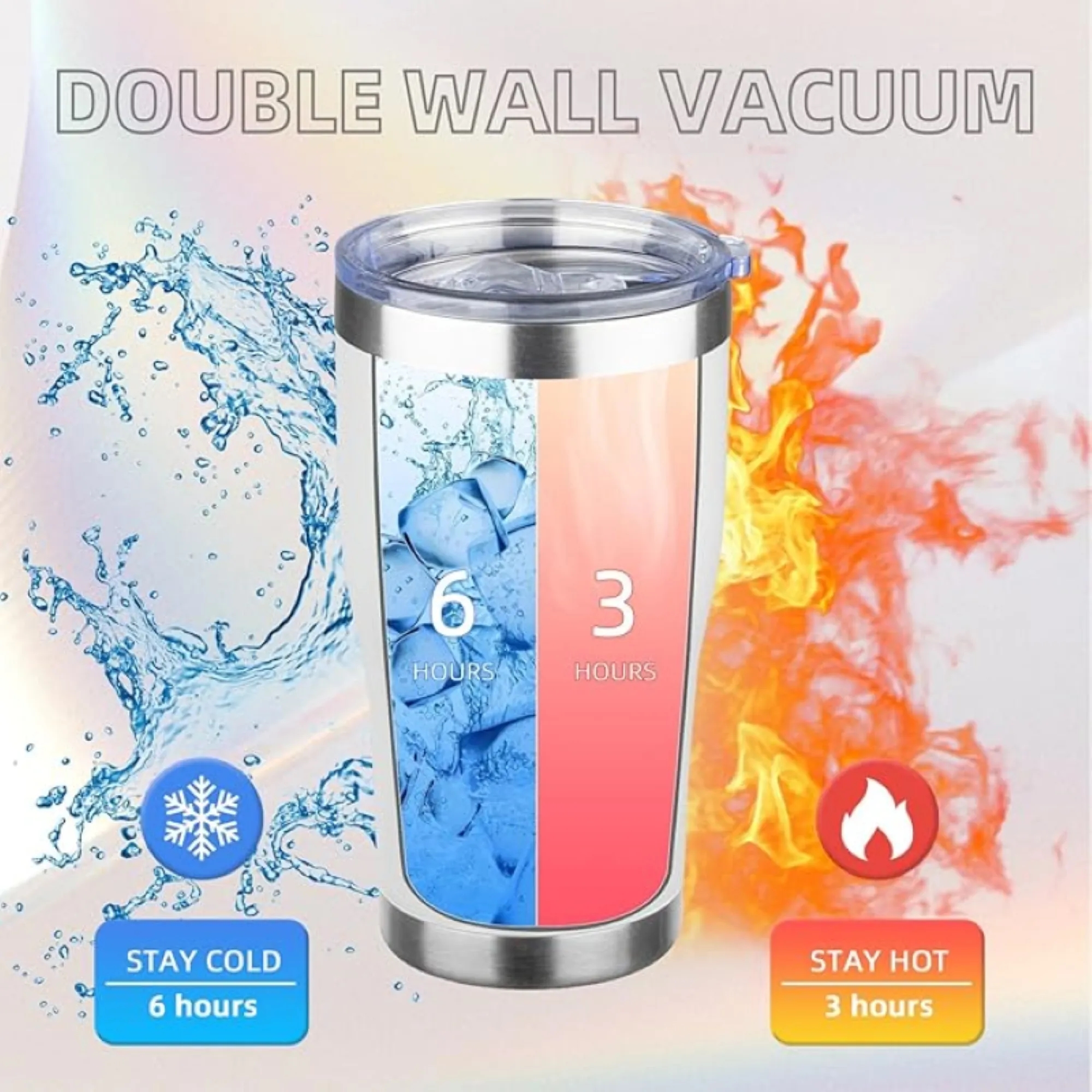 Stainless Steel Cup With Lid And Straw 3