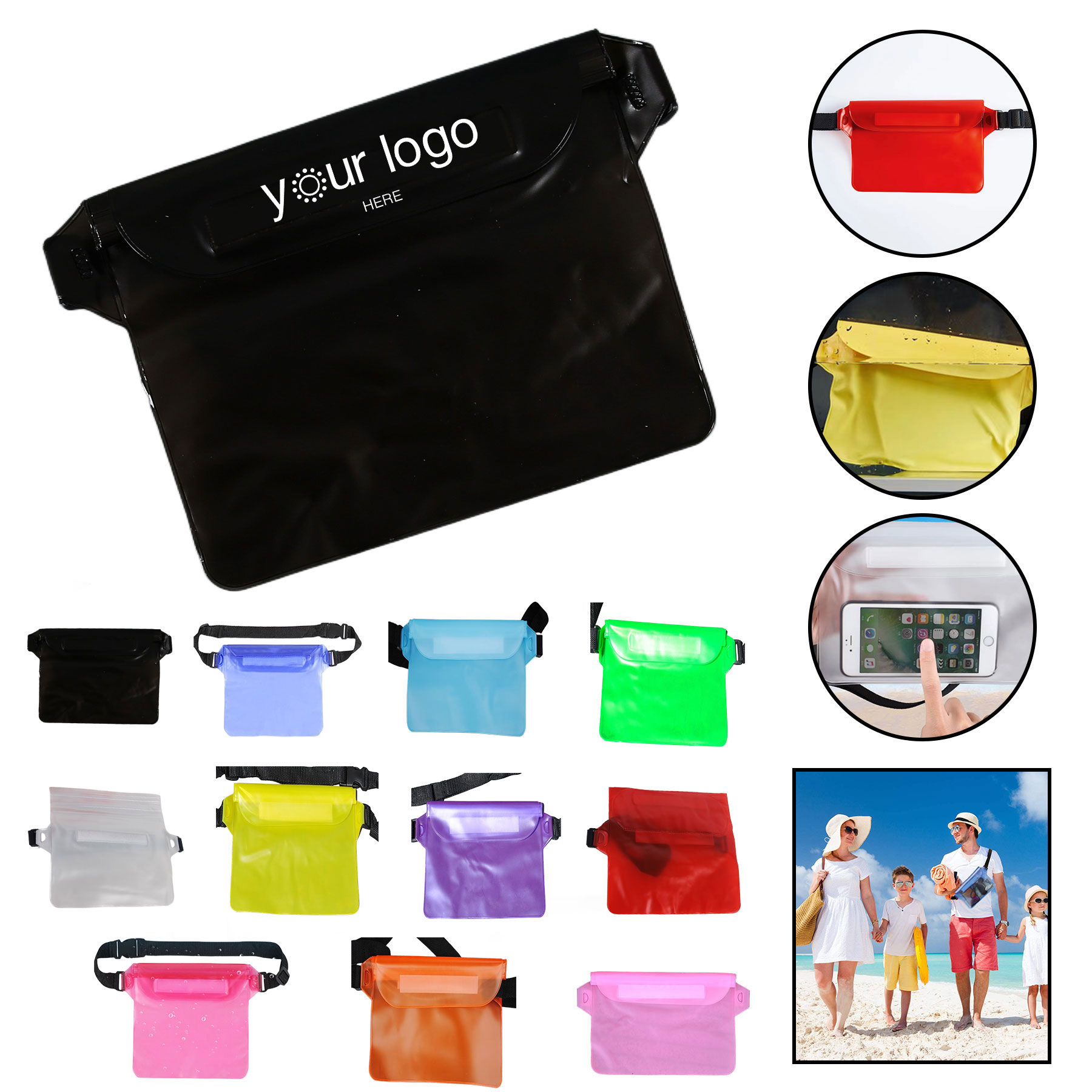 Waterproof Waist Translucent Pouch 1