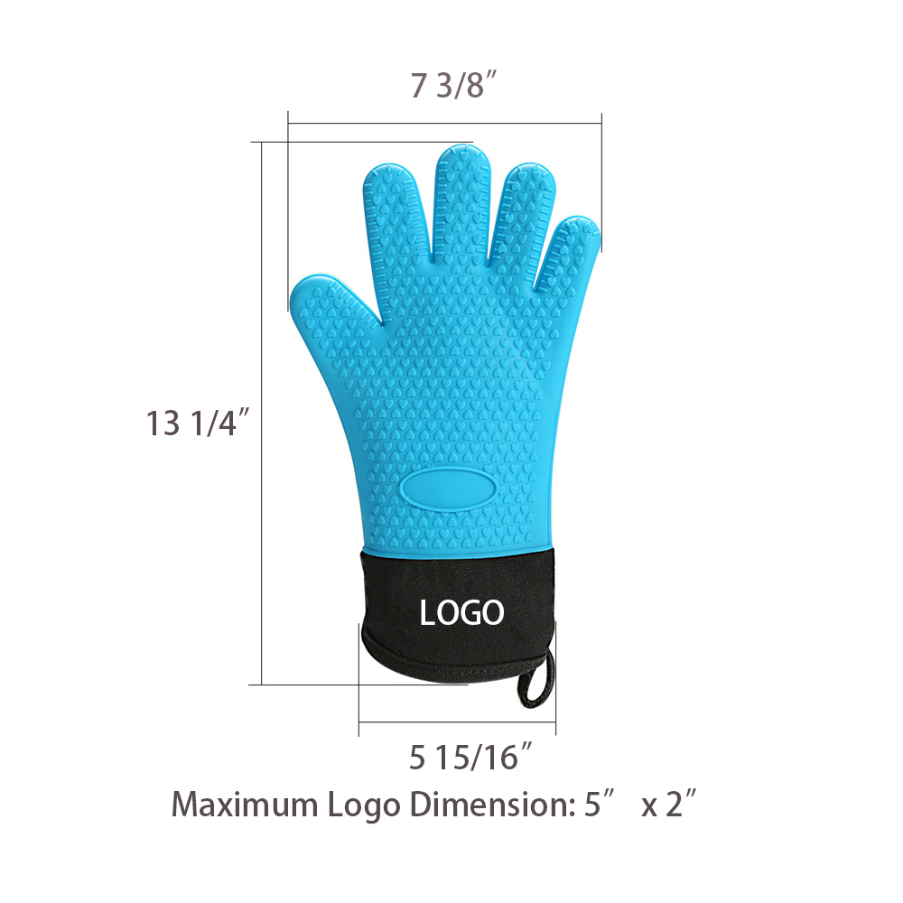 Thickened Silica Gel Oven Gloves 2