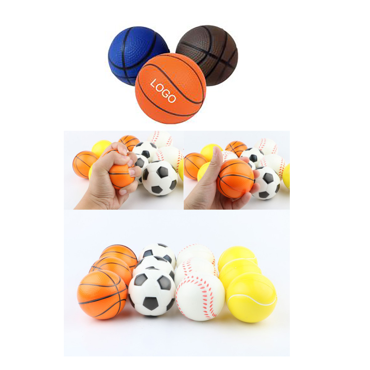 Basketball PU Stress Ball 2