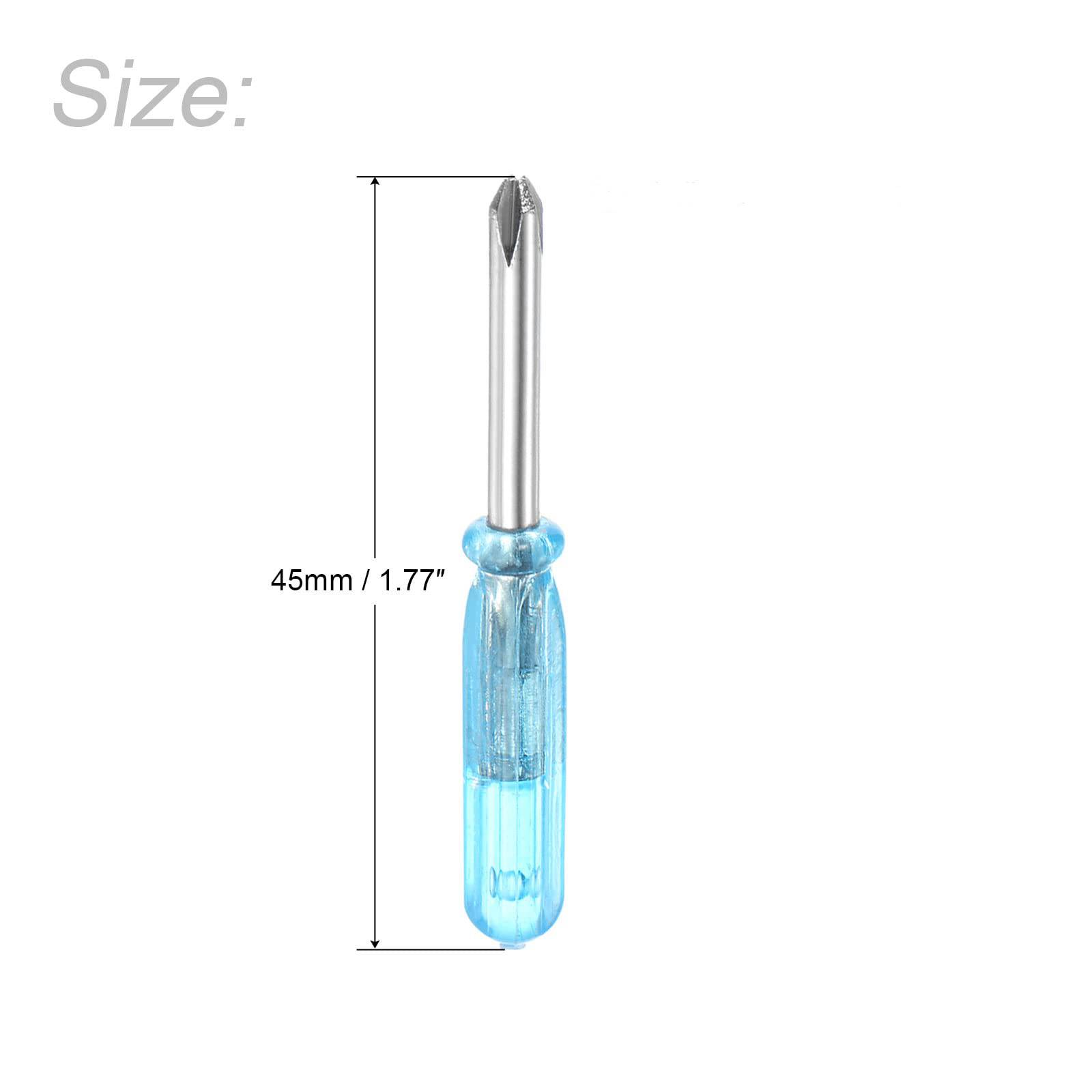 1.77in Mini Screwdriver Cross Shaped Straight 2
