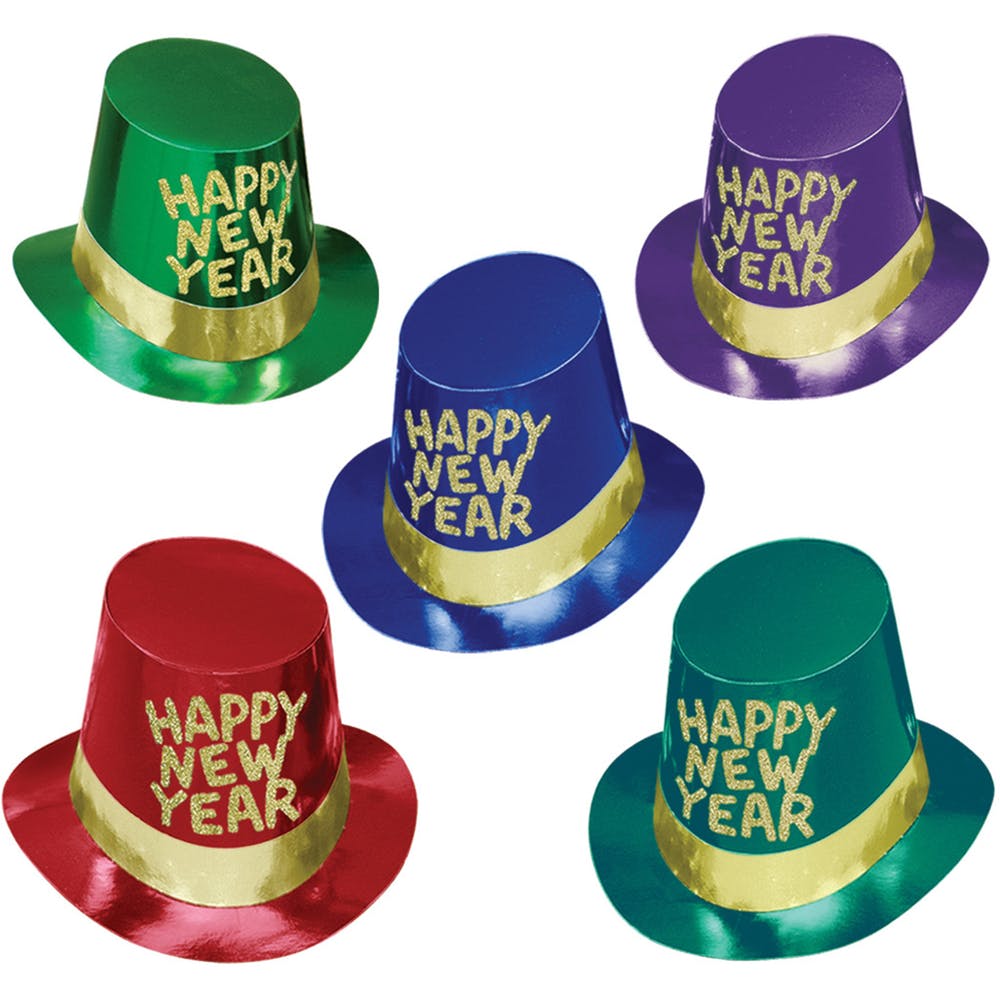 New Years Eve Hi-Hats - Assorted One Size 2