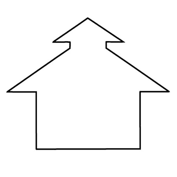 Magnet - School House Outline - Full Color 2