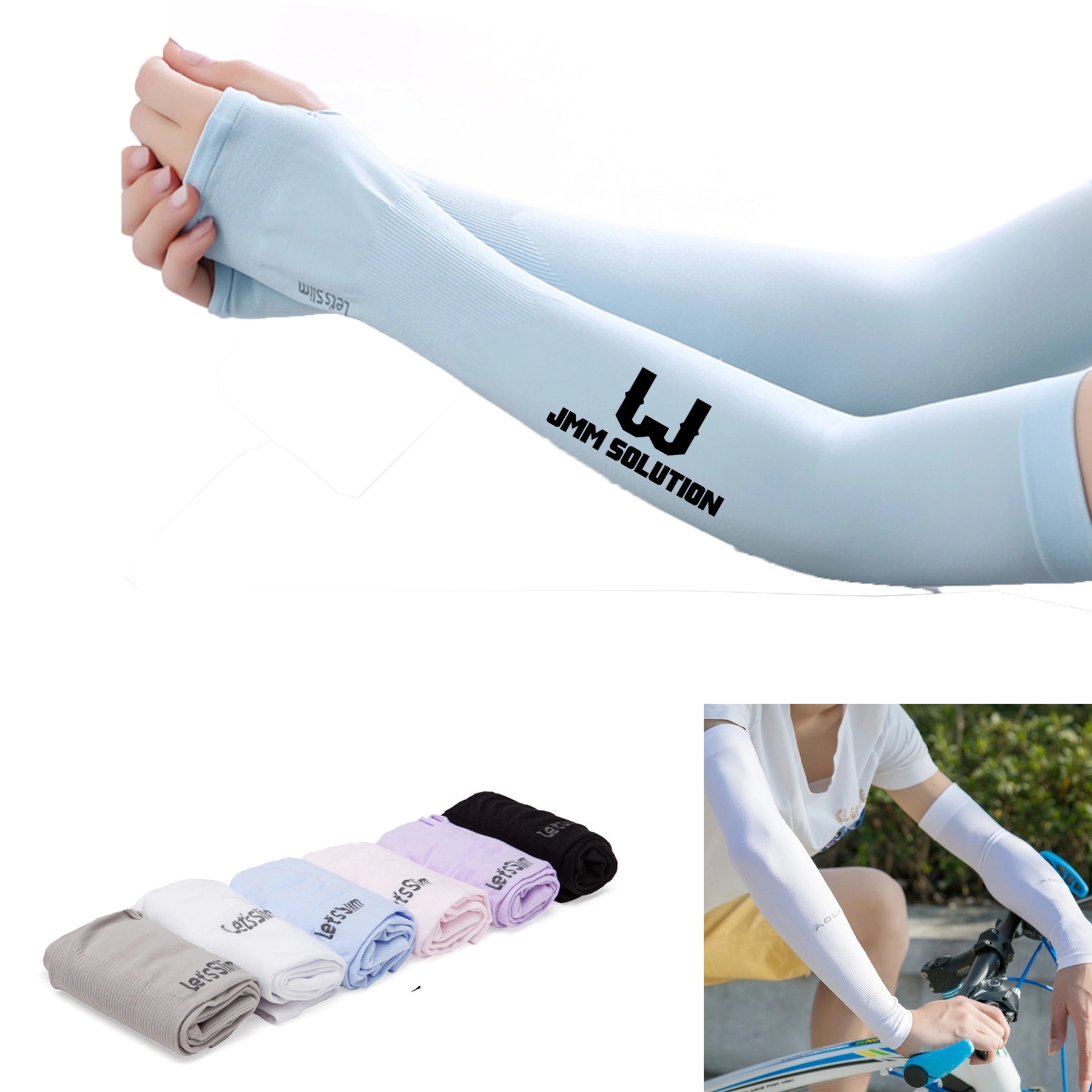 Sports Cooling Unisex UV Protection Arm Sleeves 2