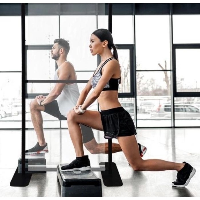 Floor Standing Sneeze Shield - 2' x 6.5' ( Half) 1