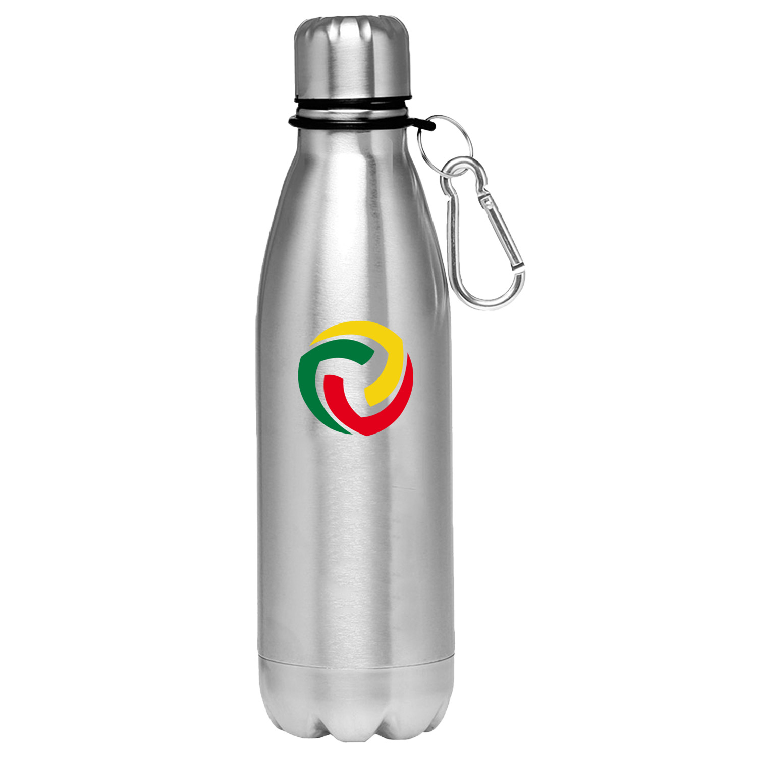 26 Oz Stainless Steel Sports Water Bottle w/ Carabiner Hook, custom water bottle with logo imprint 3