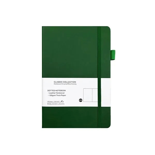 A5 Leather Dotted Notebook 4