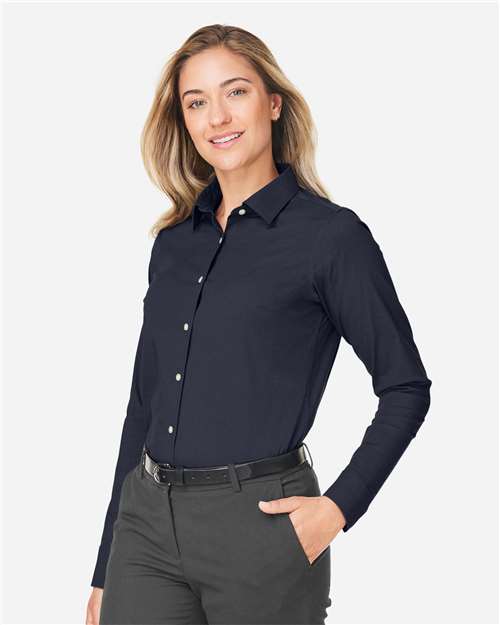 Women's CrownLux Performance® Spencer Poplin Dress Shirt - DG505W 15