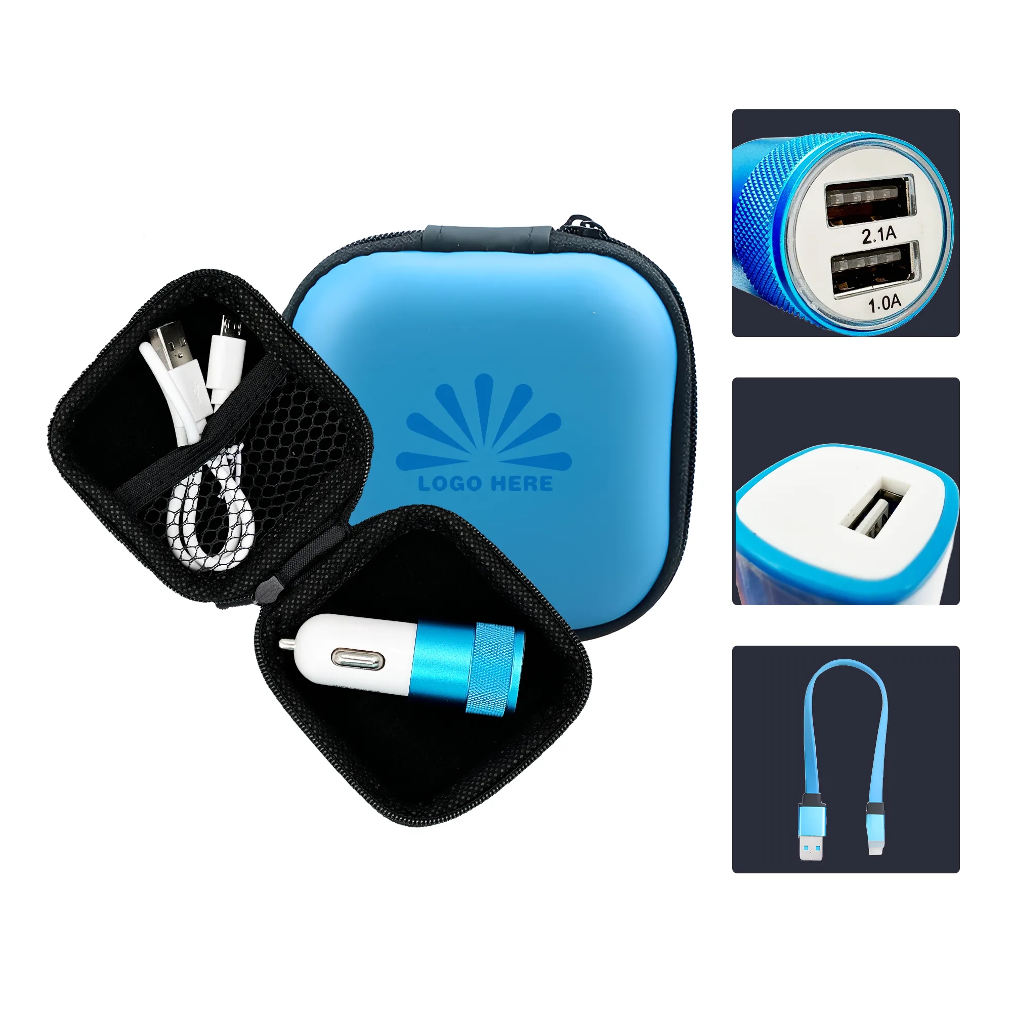 MOQ50 Custom Multi Functional USB Charger Set 3