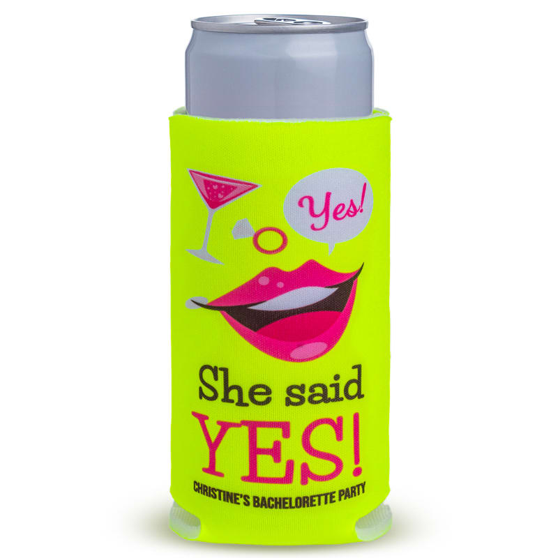 Fluorescent Neon Collapsible SLIM Can Coolers 18