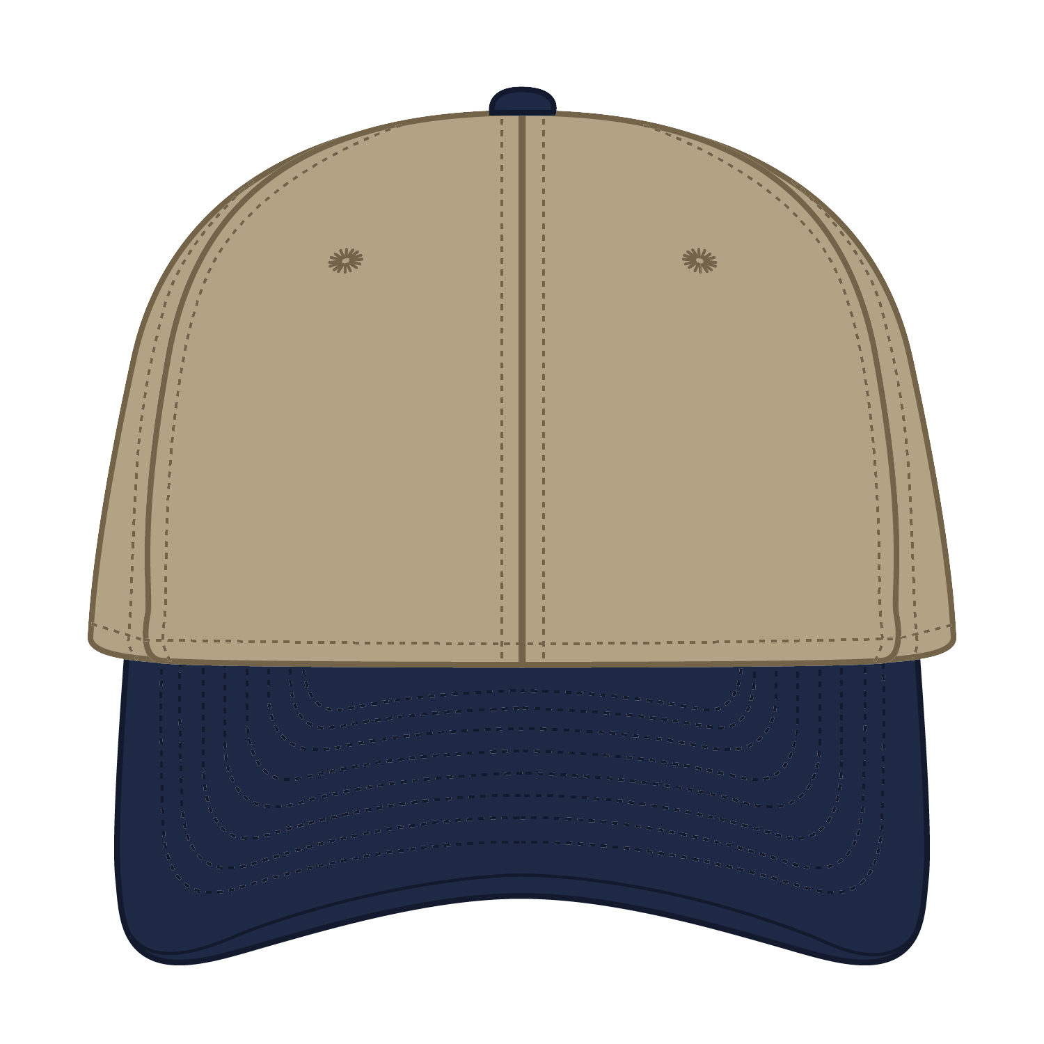 OTTO CAP® OTTO FLEX® Fitted 6 Panel Low Profile Dad Hat 26