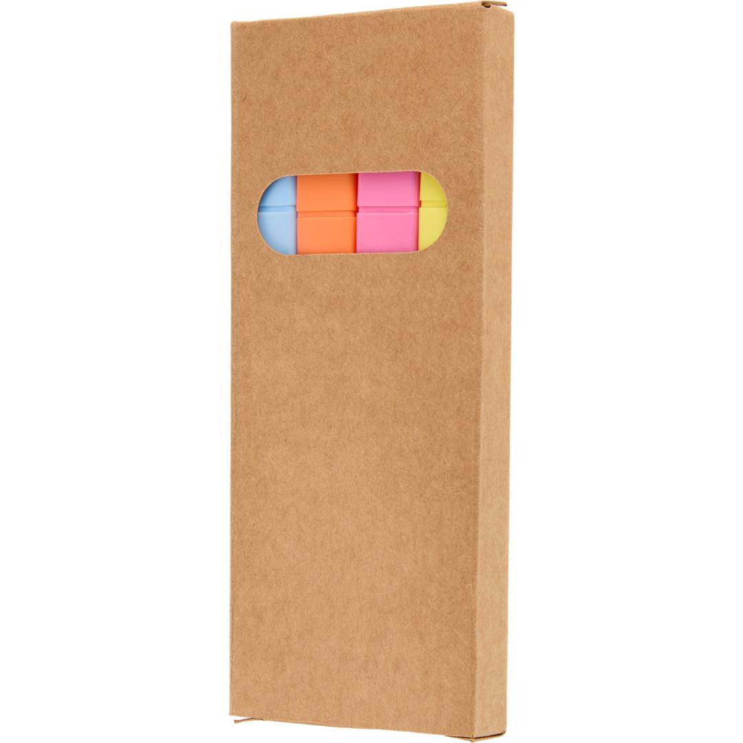 4-Piece Square Recycled Highlighter Set 32