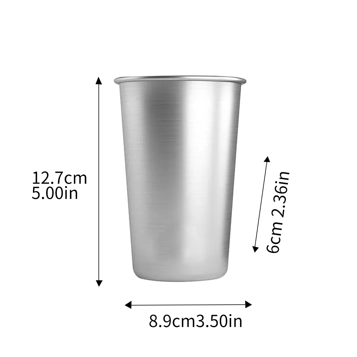 12/17 Oz. Stainless Steel Drinking Cup Beer Tumblers 5