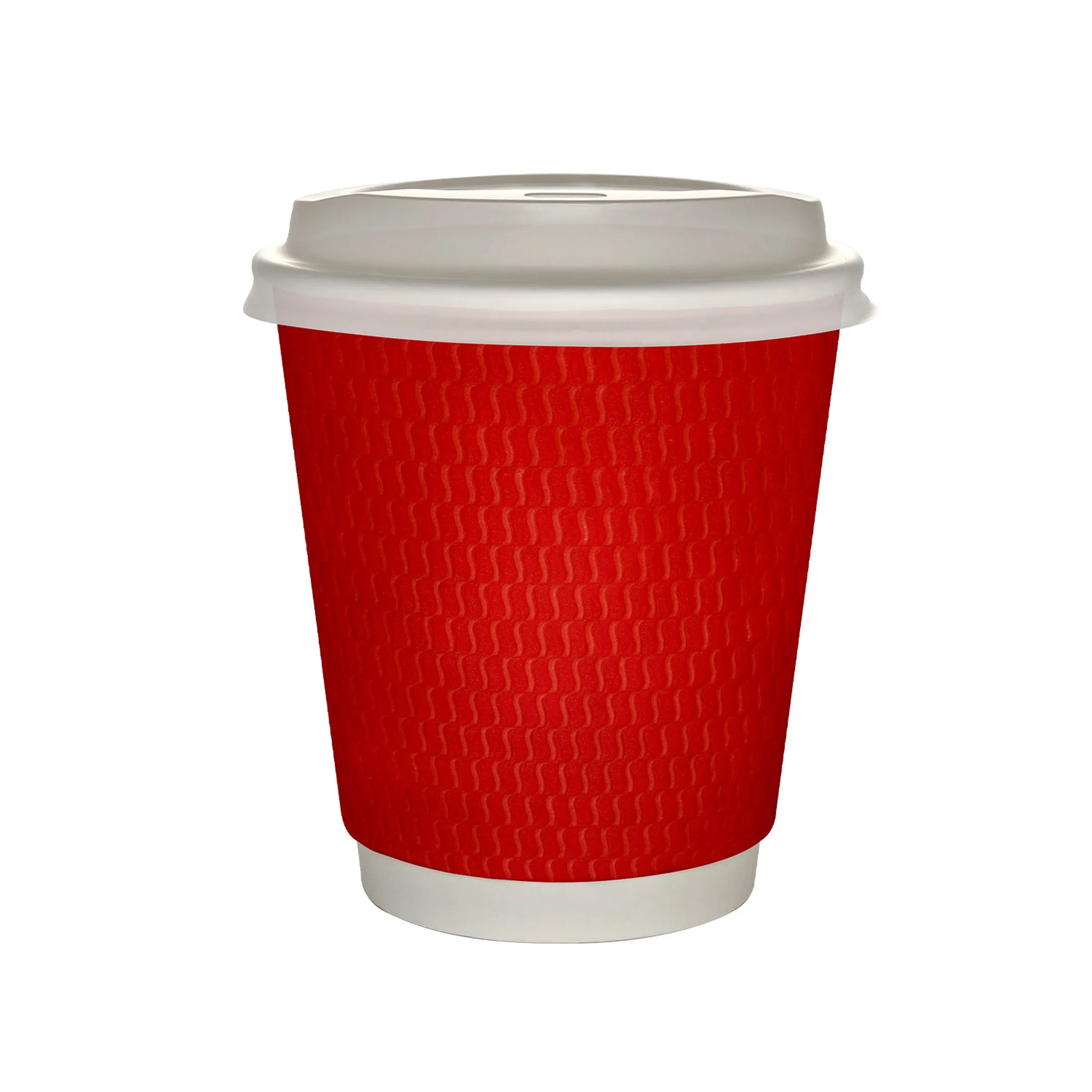 10 oz Full Color Wave Insulated Paper Cup With Lid 18