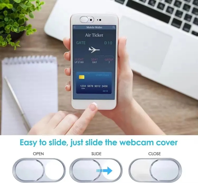 Aluminum Webcam Privacy Cover 9