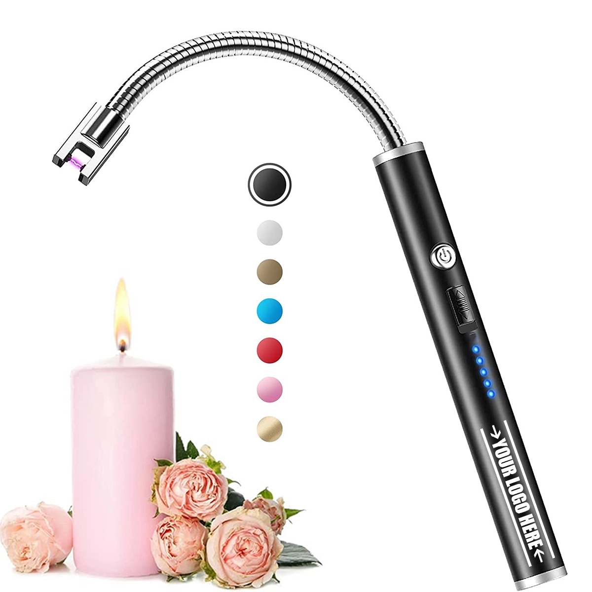 Rechargeable Electric Arc Lighter With Led Battery Display 4