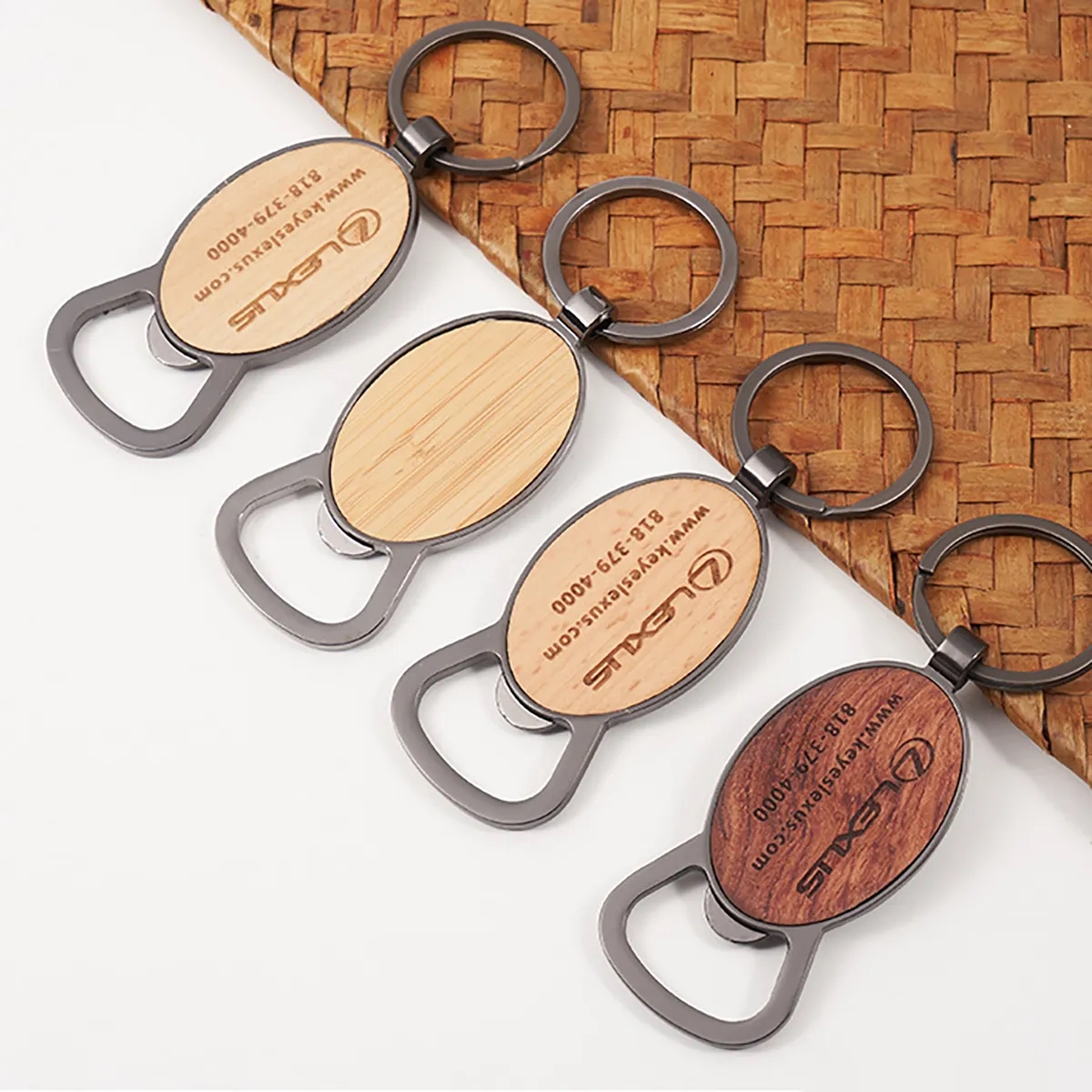 Wooden Bottle Opener Keychains 4