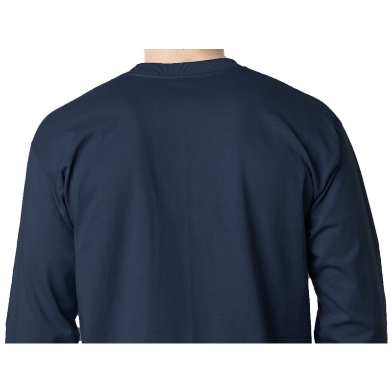 Bayside Adult 6.1 Oz., 100% Cotton Long Sleeve Pocket T-Shirt 10