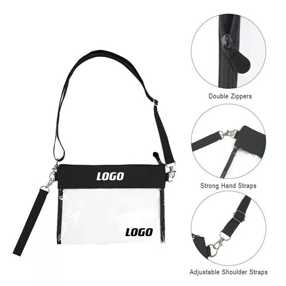 Transparent PVC Crossbody Purse 1