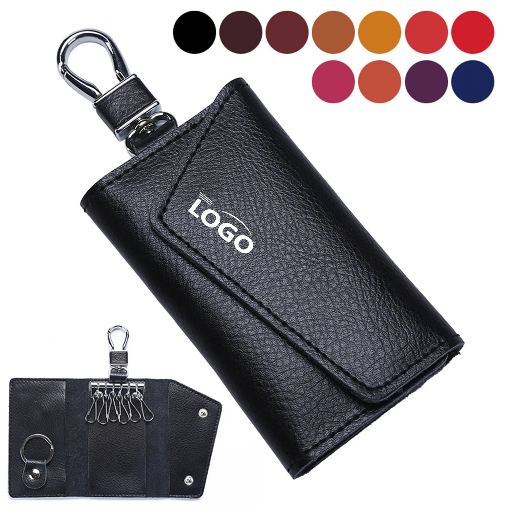 Leather Multi Key Holder Organizer For Car And Home