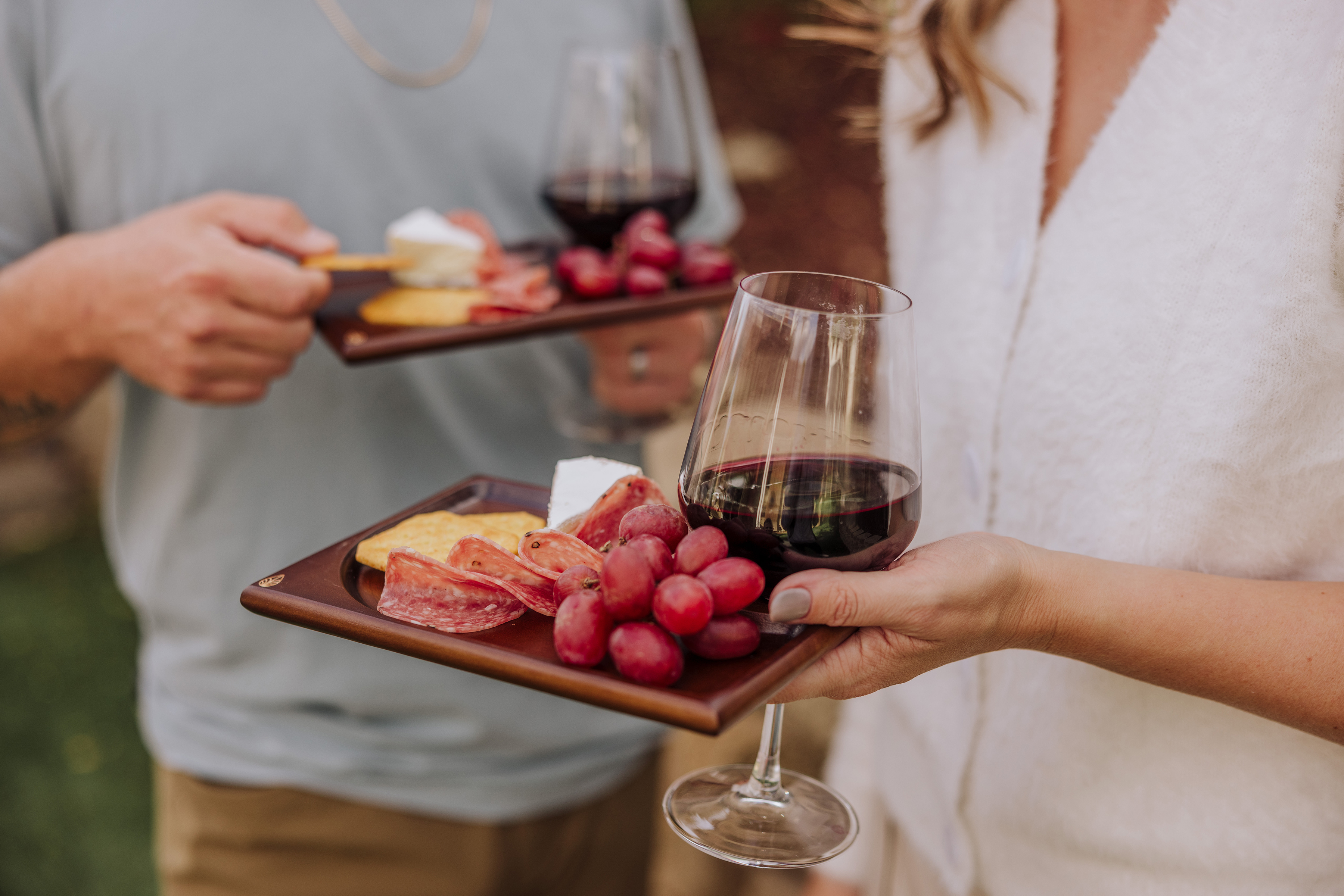 Rectangle Wine Appetizer Plate Set of 4 3