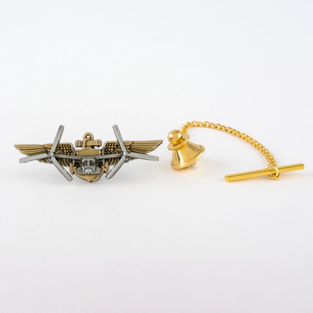 3D Alloy Custom Lapel Pin with No Color Fill 3