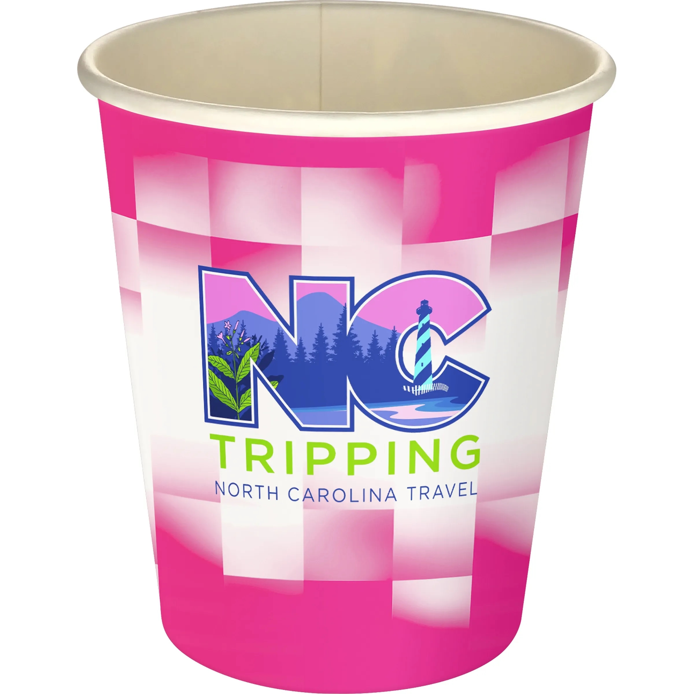5 oz Full Color Shaded Checkers Paper Cup 7