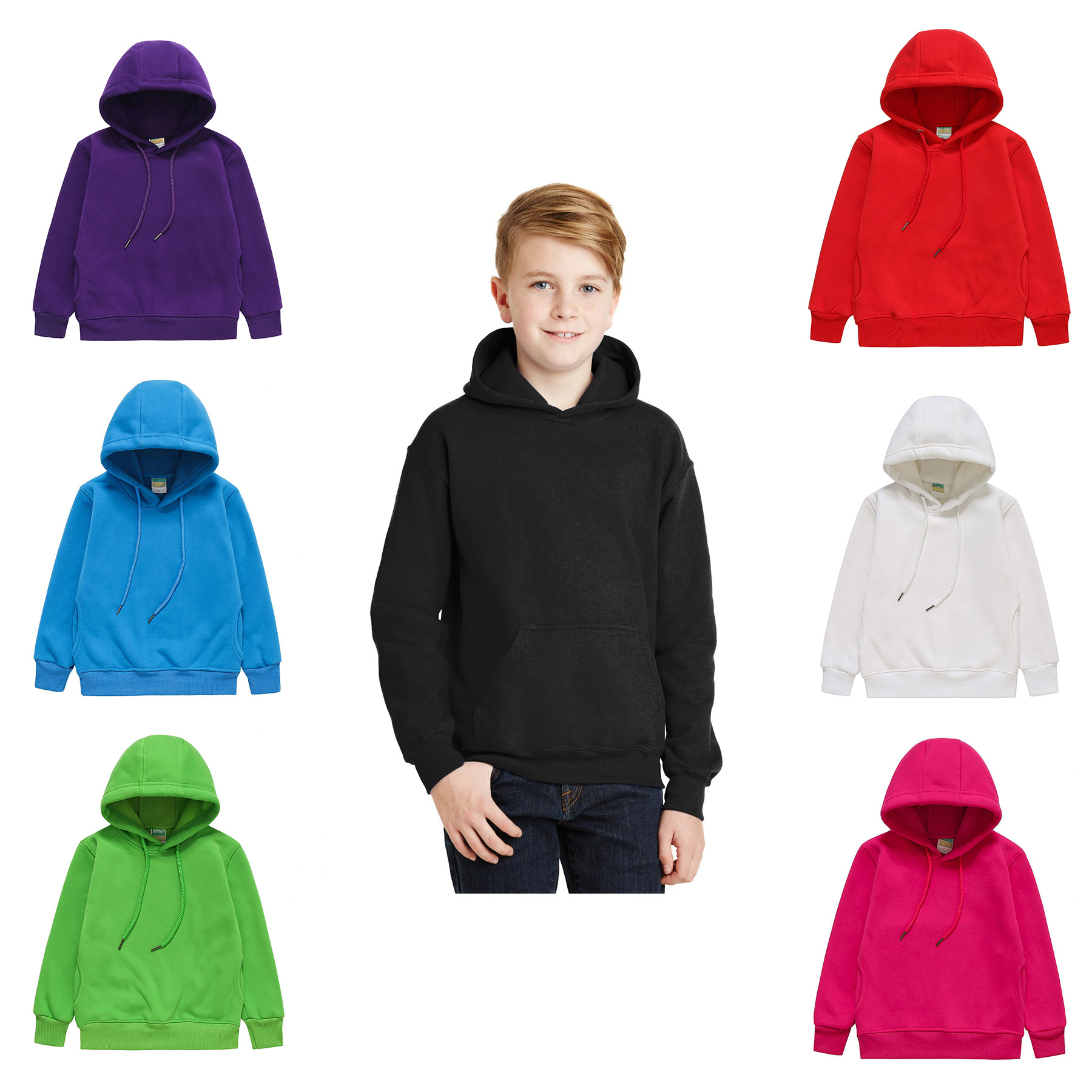Children's Long-sleeved hooded Sweatshirt 1