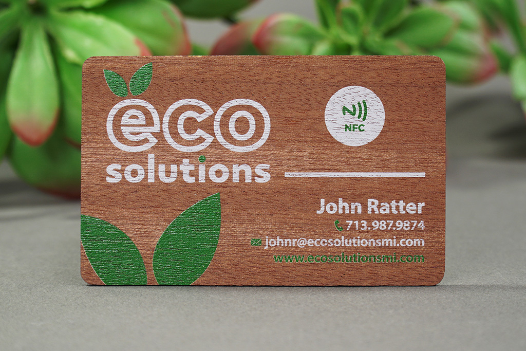 Wood NFC Business Cards 8