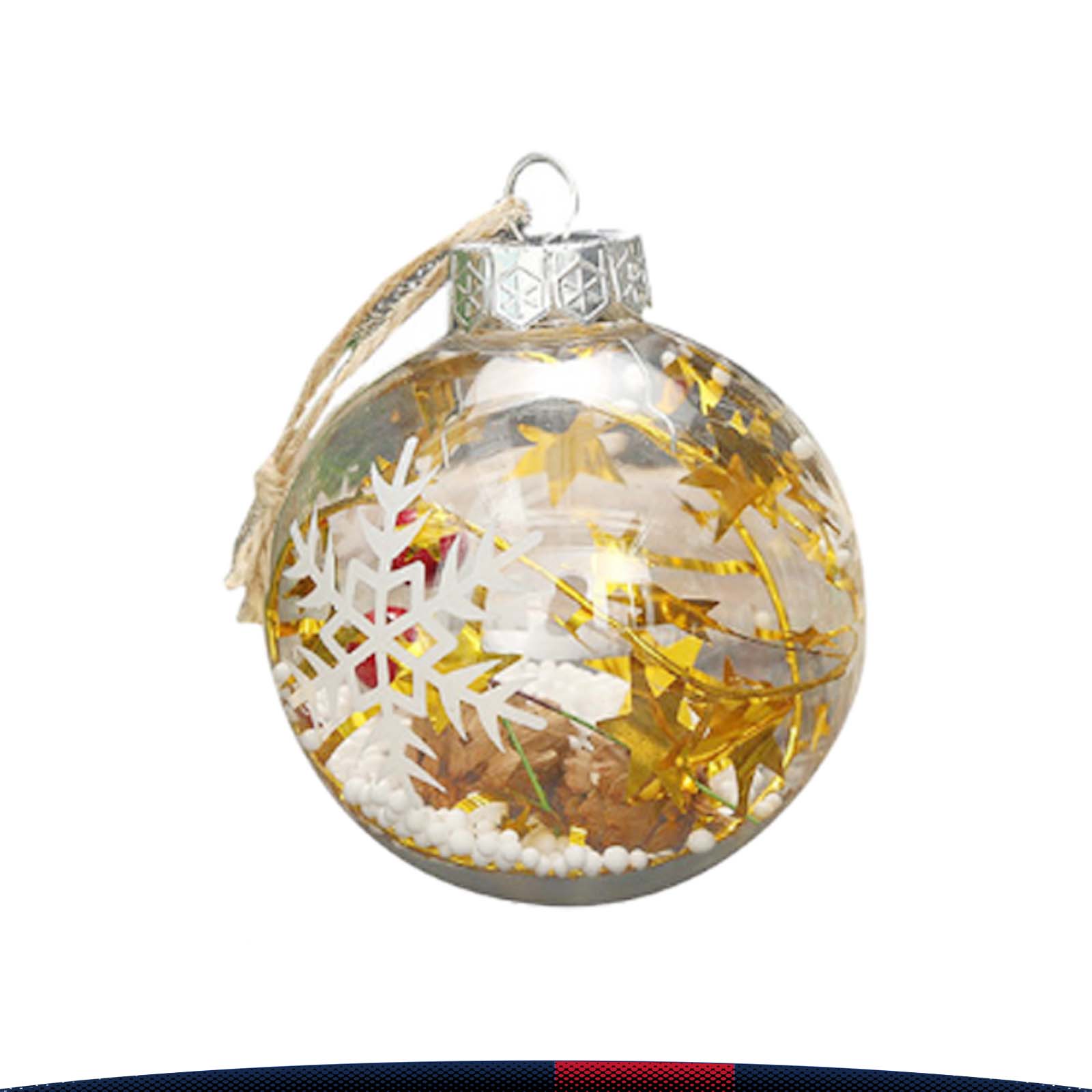 Transparent Snowflake Decorative Ball 4