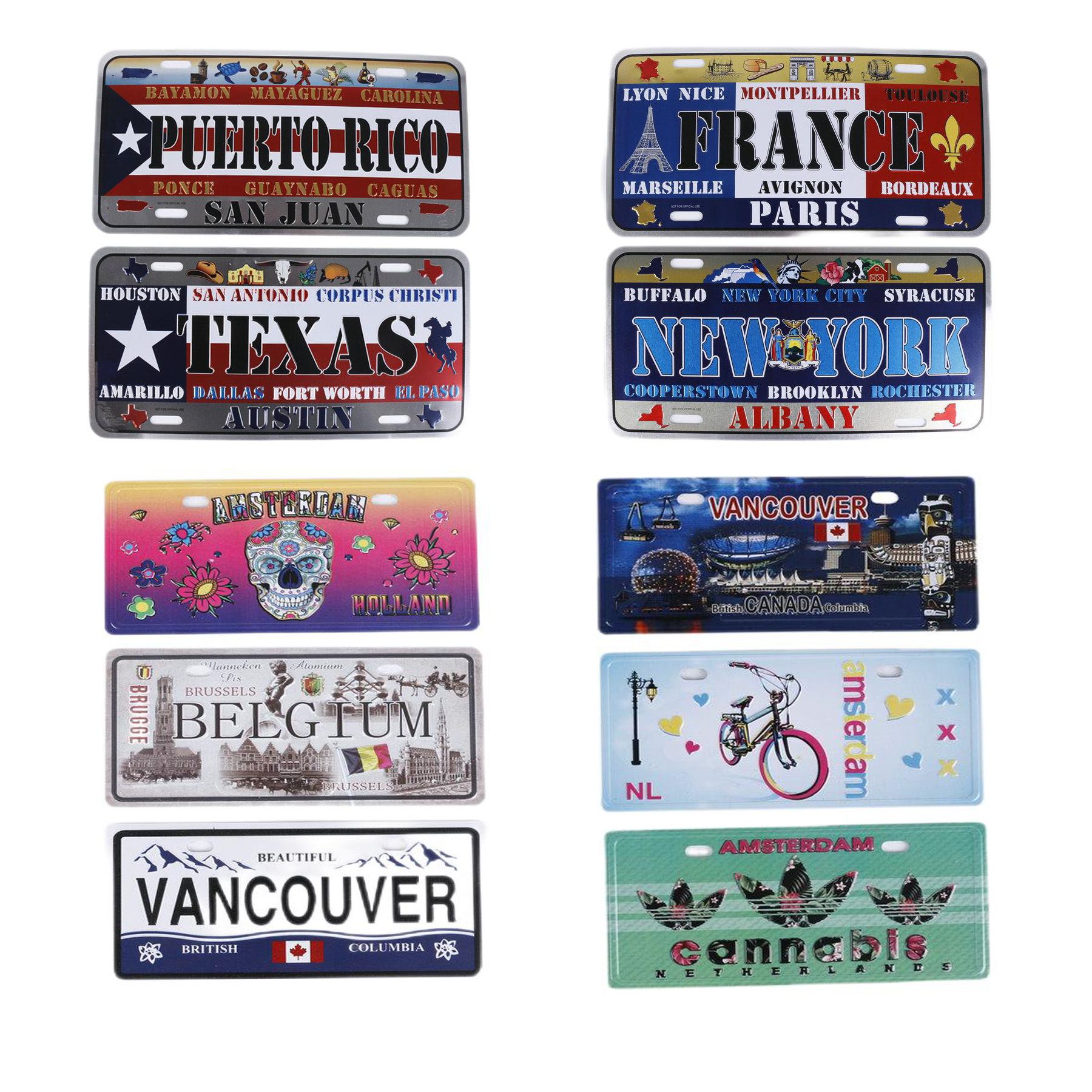 Aluminum Sign Licenses Plate 4
