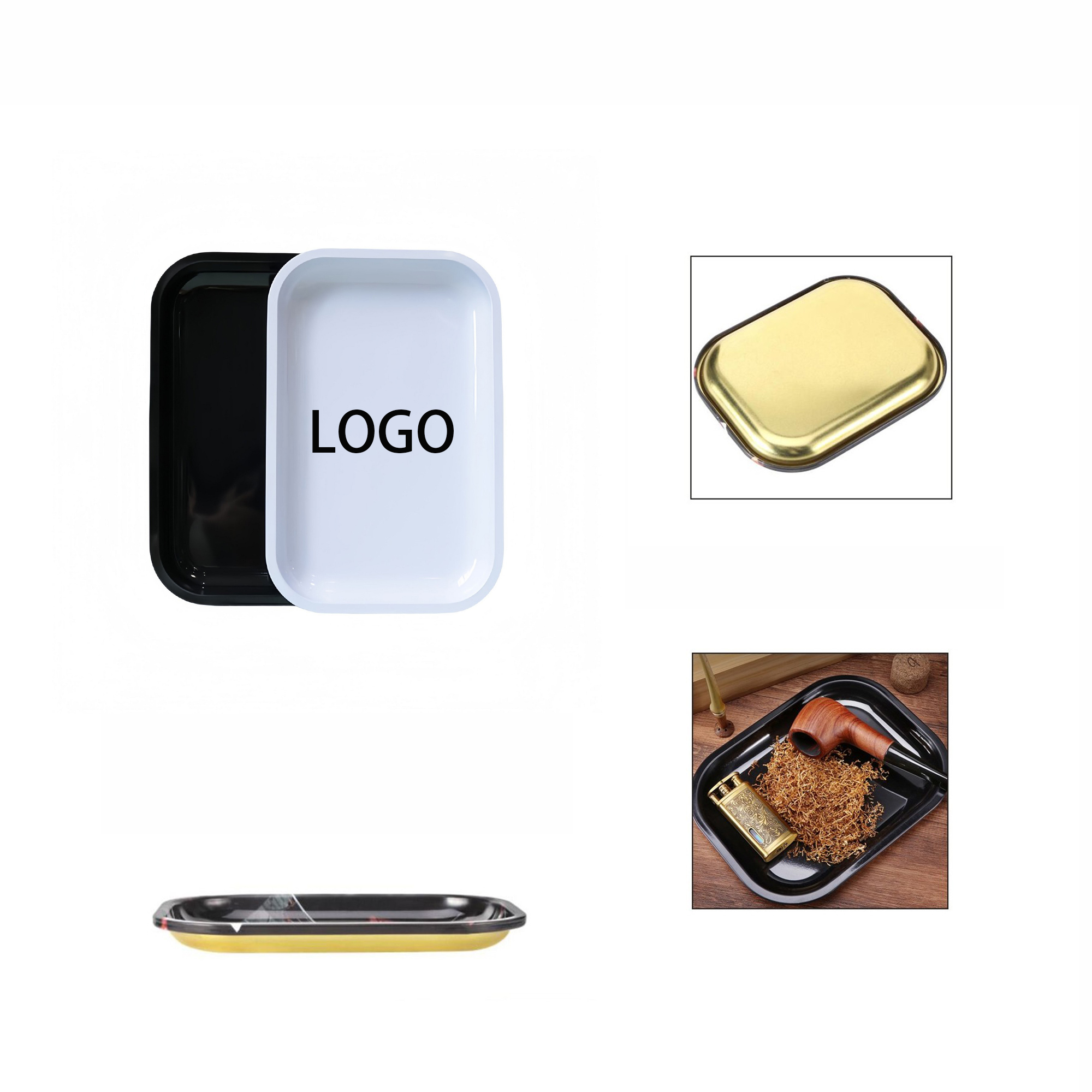 Custom Tinplate Cigarette Rolling Tray MOQ 10pcs 1