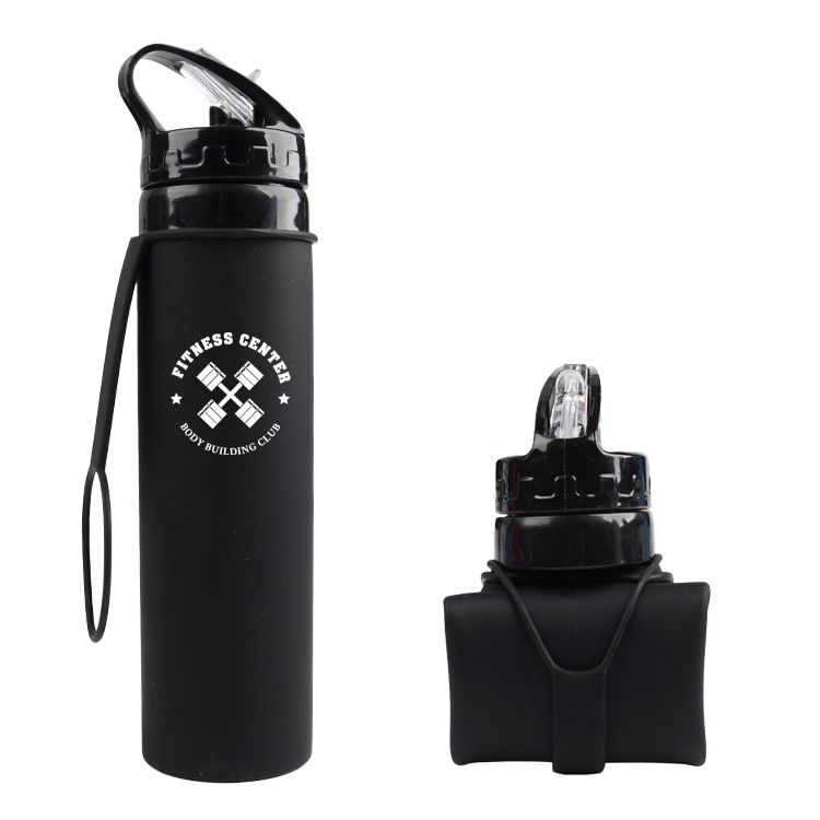 20oz Outdoor Collapsible Silicone Foldable Water Bottles 1