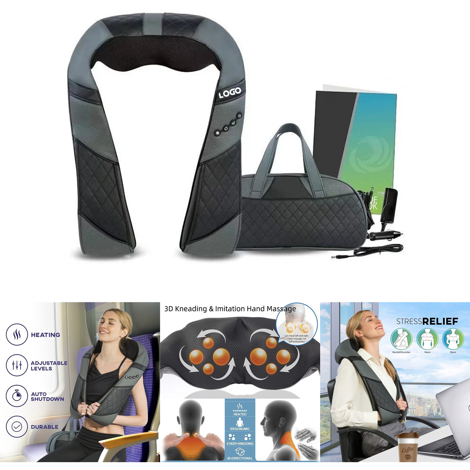Neck and Shoulder Massager with Soothing Heat 2
