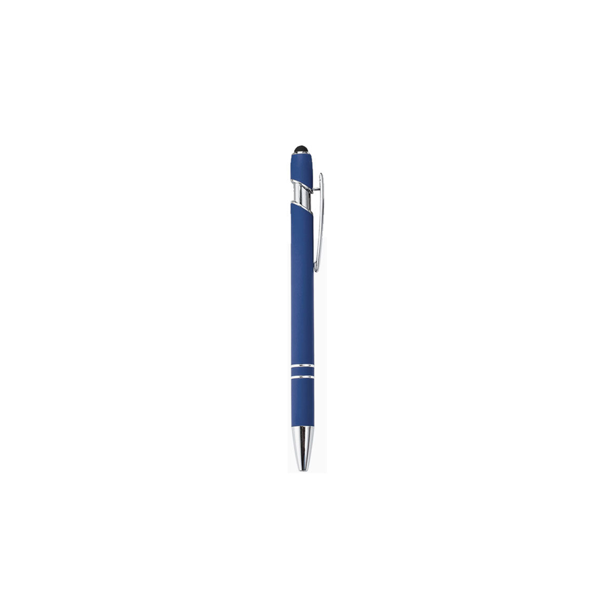 Aluminum Stylus Pen With Rubberized Finish And Plunger Action 26