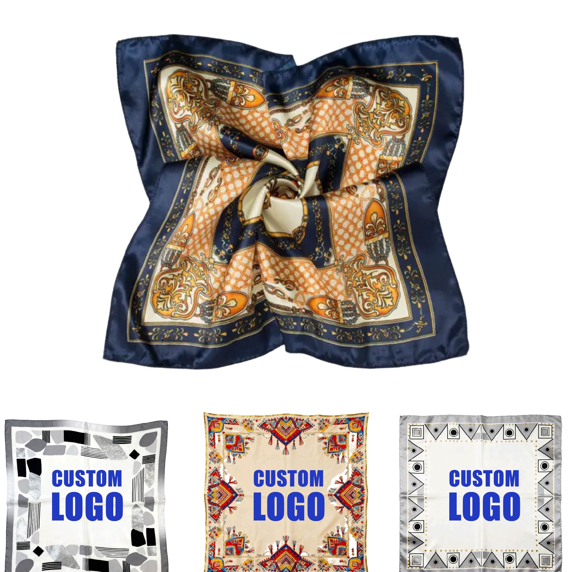 Silk-Like Printed Scarf 2