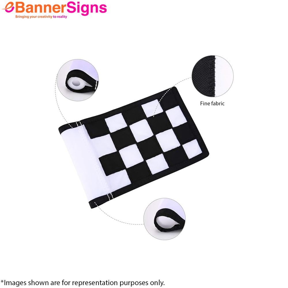 Golf Rectangle Flag with Plastic Tube + cup 2